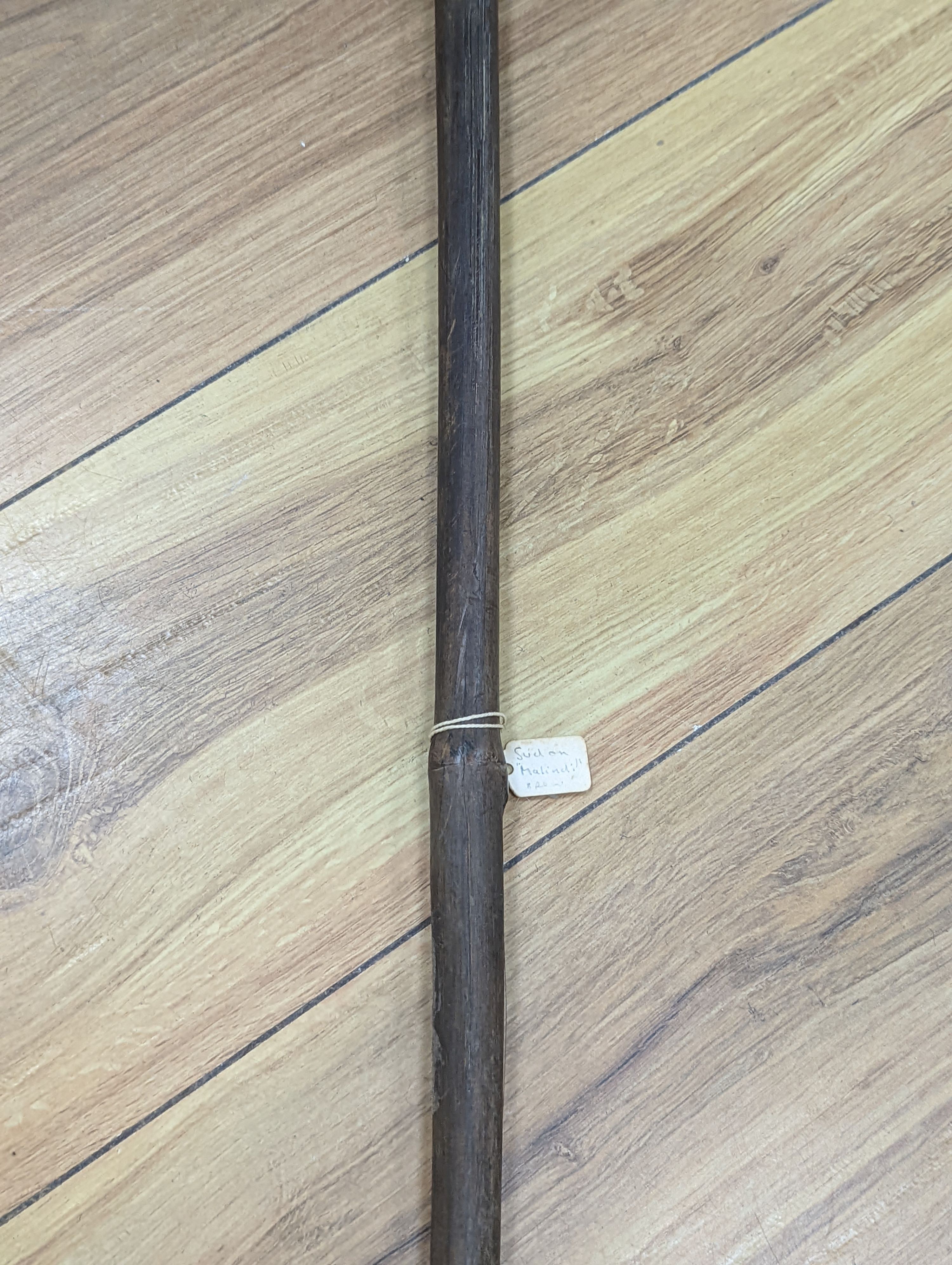 Two West African spears 236cm